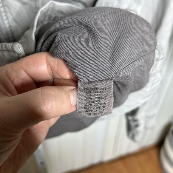 Marakech Anthropologie Utility Jacket Light Gray Army Size M - Picture 5 of 13